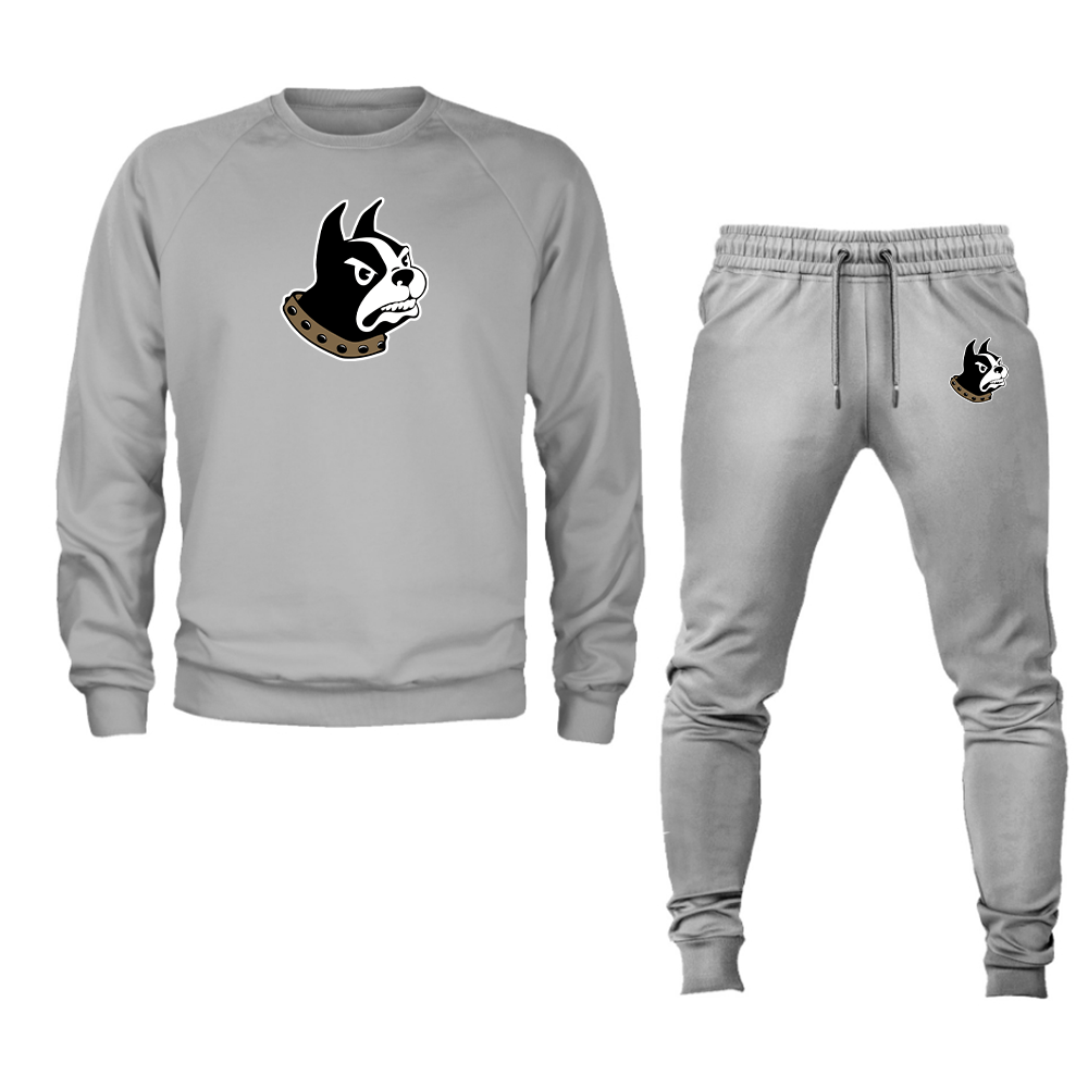 Men's Wofford Terriers  Crewneck Sweatshirt Joggers Suit